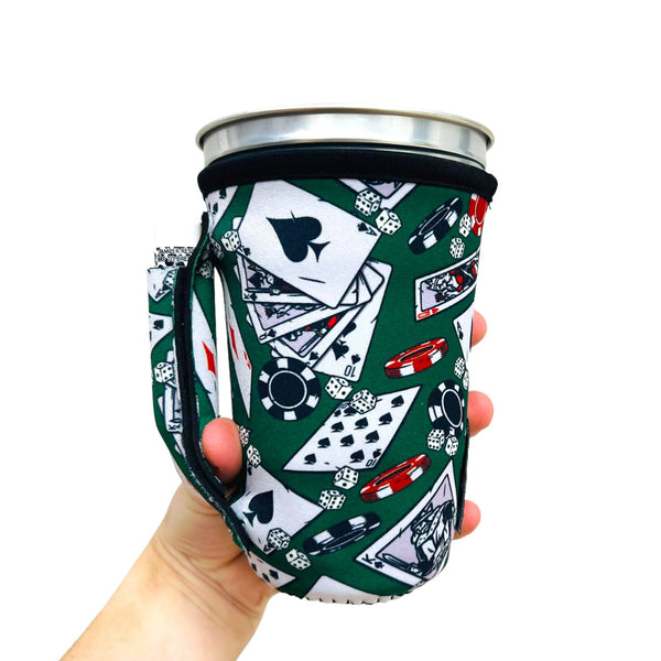 Poker 16oz PINT Glass / Medium Fountain Drinks and Hot Coffee Handlers™ - Drink Handlers
