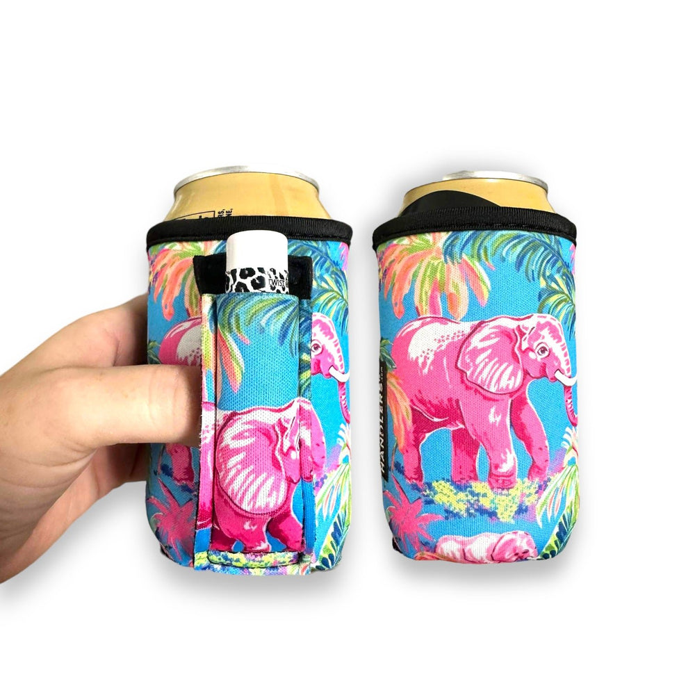 Preppy Elephant 12oz Stubby Can Handler™ - Drink Handlers