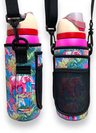 Preppy Elephant 30-40oz Tumbler Handler™ With Carrying Strap - Drink Handlers