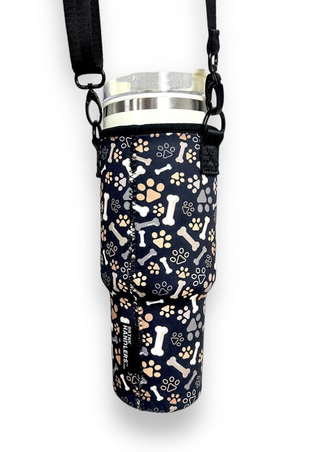 Puppy Paws 40oz Tumbler With Handle Sleeve - Drink Handlers