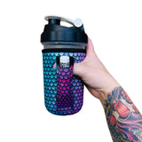 Purple Mermaid 16oz PINT Glass / Medium Fountain Drinks and Tumbler Handlers™ - Drink Handlers
