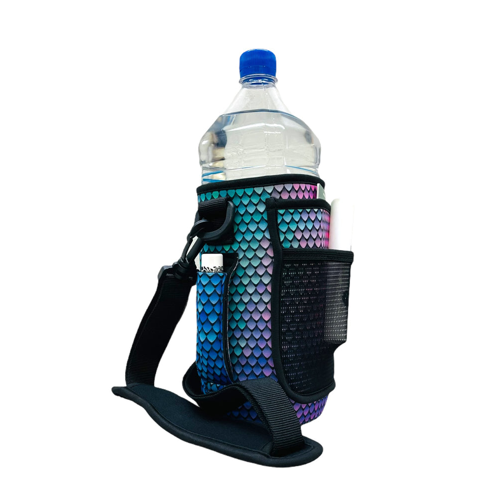 Purple Mermaid 30-40oz Tumbler Handler™ With Carrying Strap - Drink Handlers