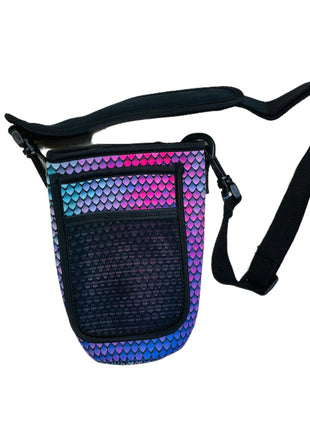 Purple Mermaid 30-40oz Tumbler Handler™ With Carrying Strap - Drink Handlers