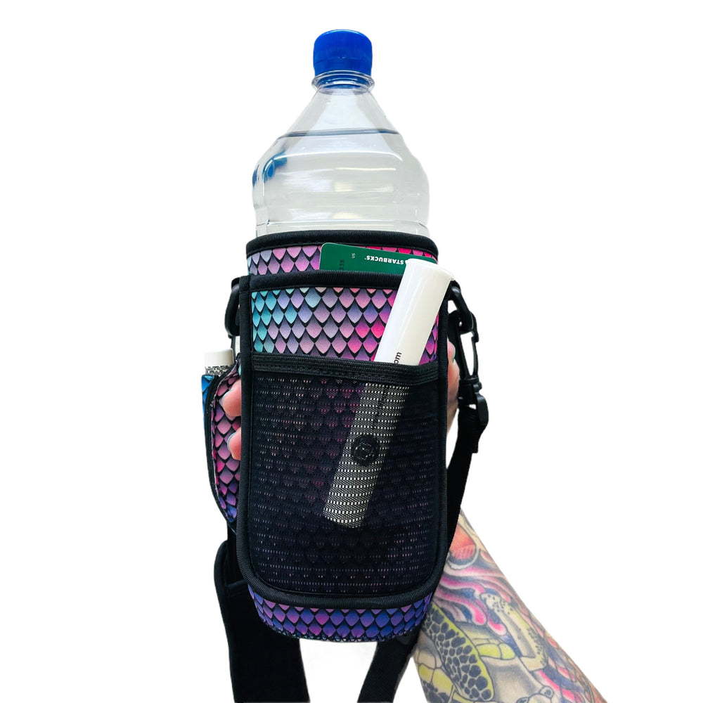 Purple Mermaid 30-40oz Tumbler Handler™ With Carrying Strap - Drink Handlers