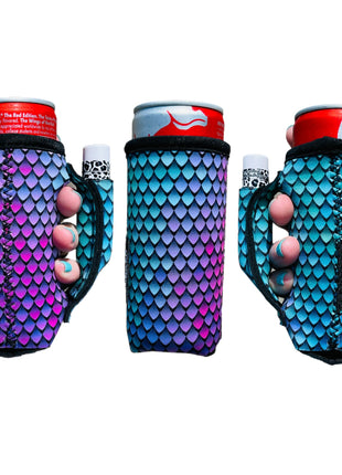 Purple Mermaid 8-10oz Slim Can Handler™ - Drink Handlers