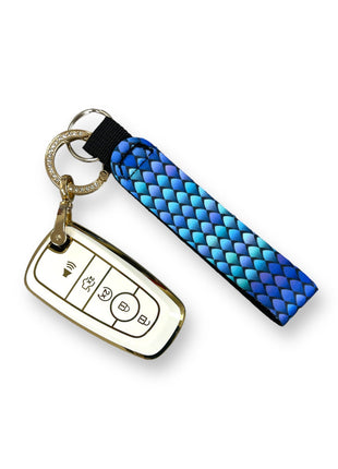 Purple Mermaid Wristlet Keychain - Drink Handlers