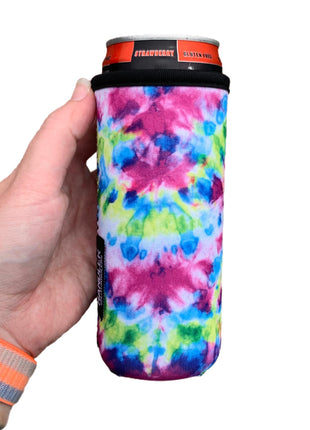 Purple Tie Dye 12oz Slim Can Handler™ - Drink Handlers