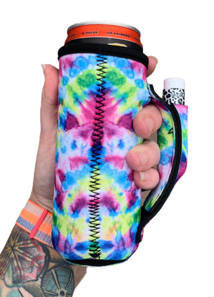 Purple Tie Dye 12oz Slim Can Handler™ - Drink Handlers