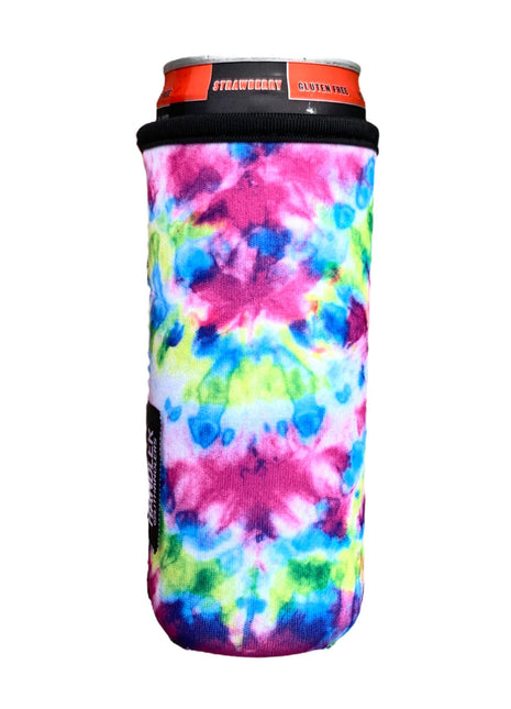 Purple Tie Dye 12oz Slim Can Sleeve - Drink Handlers