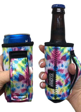 Purple Tie Dye 8-10oz Slim Can Handler™ - Drink Handlers
