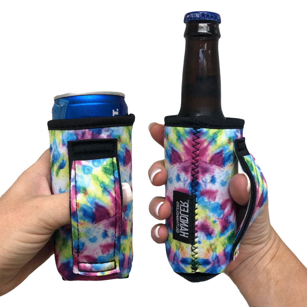 Purple Tie Dye 8-10oz Slim Can Handler™ - Drink Handlers