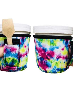 Purple Tie Dye Pint Size Ice Cream Handler™ - Drink Handlers