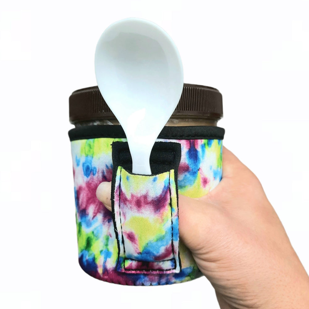 Purple Tie Dye Pint Size Ice Cream Handler™ - Drink Handlers