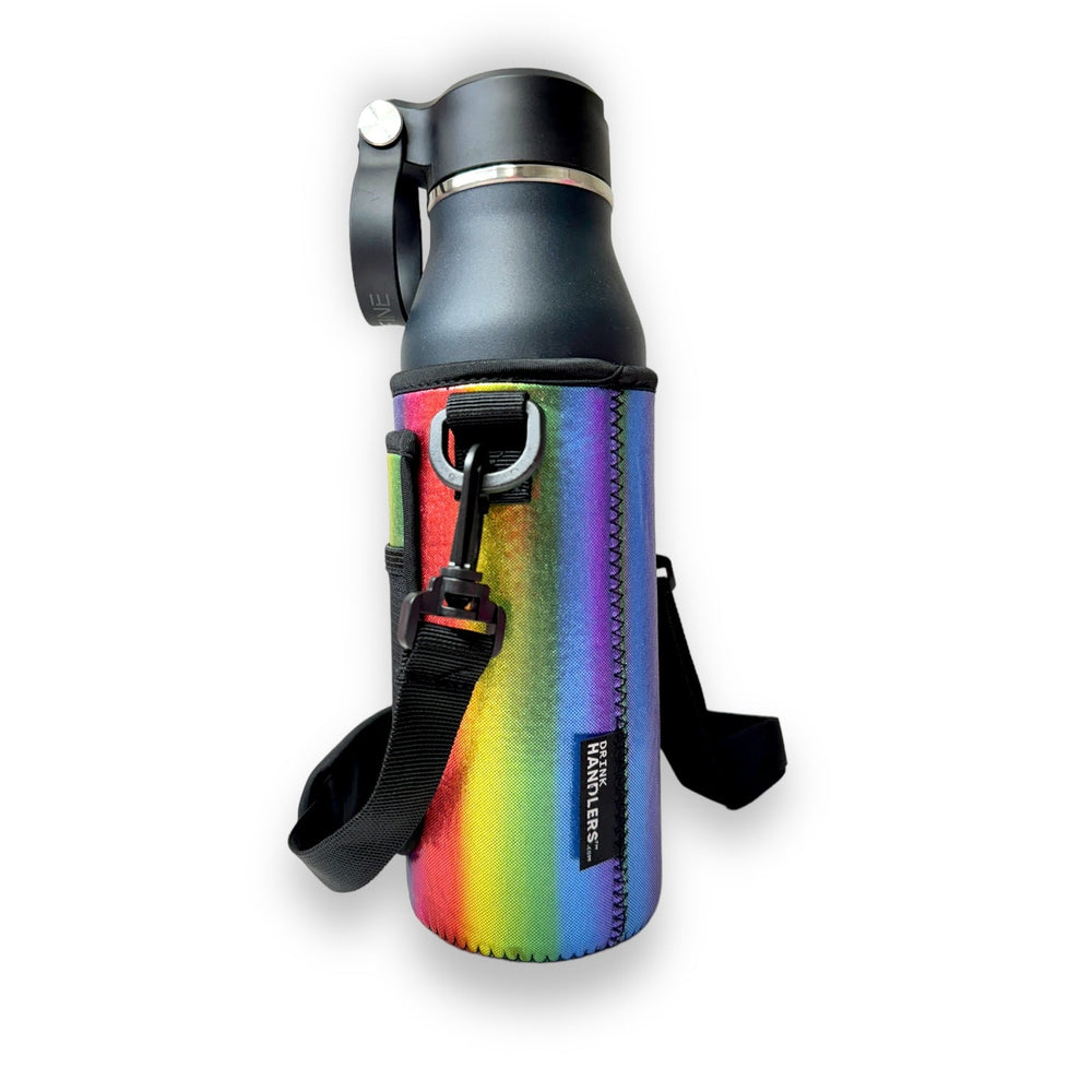Radiant Rainbow 30-40oz Tumbler Handler™ With Carrying Strap - Drink Handlers