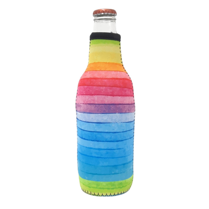 Rainbow 12oz Bottleneck Sleeve - Drink Handlers