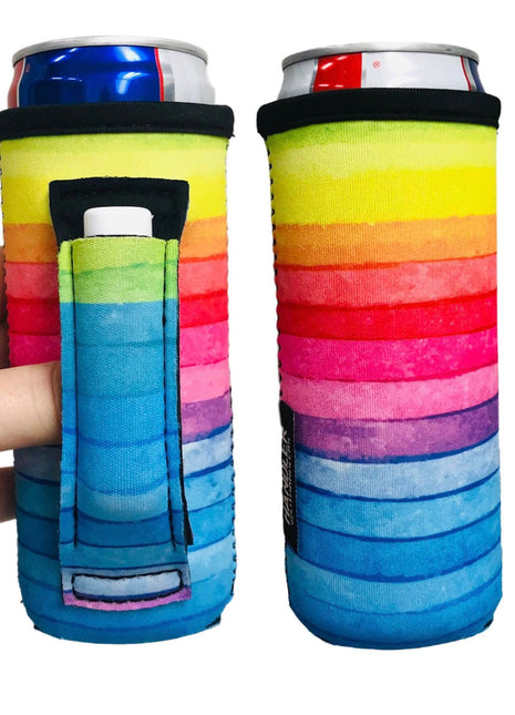 Rainbow 12oz Slim Can Handler™ - Drink Handlers
