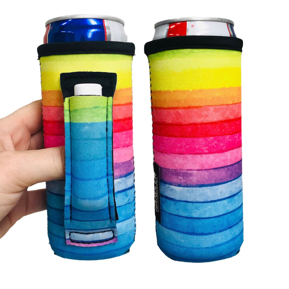 Rainbow 12oz Slim Can Handler™ - Drink Handlers