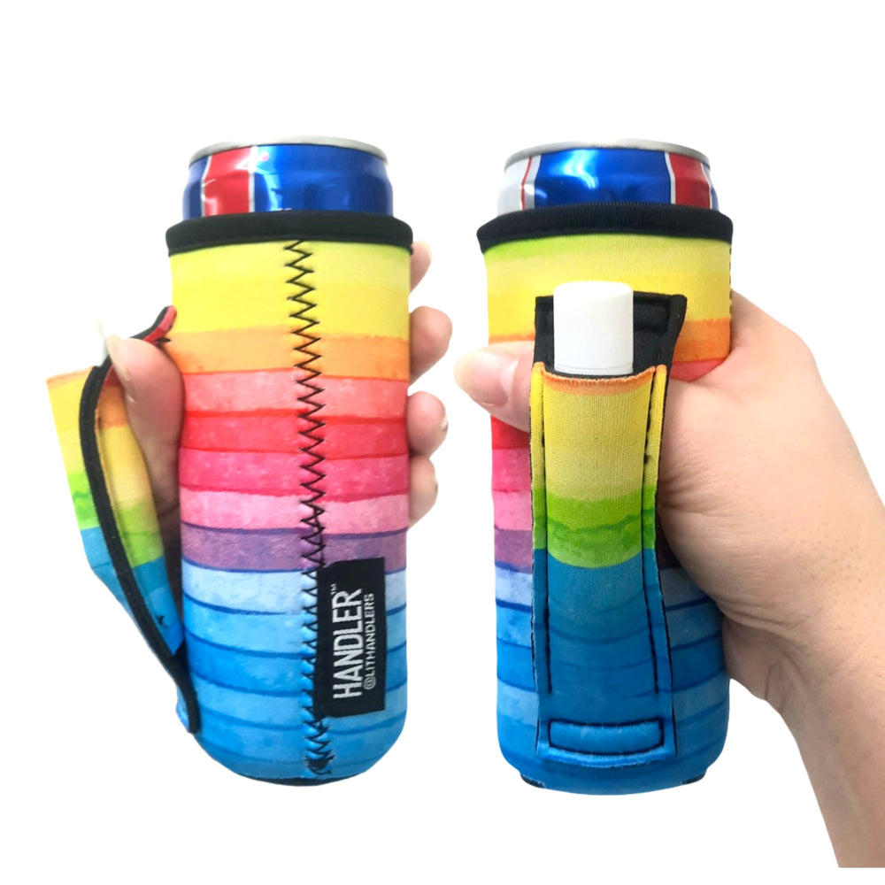 Rainbow 12oz Slim Can Handler™ - Drink Handlers