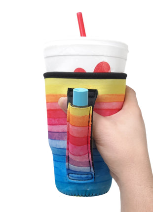 Rainbow 20oz Large Coffee / Tea / Tumbler Handler™ - Drink Handlers