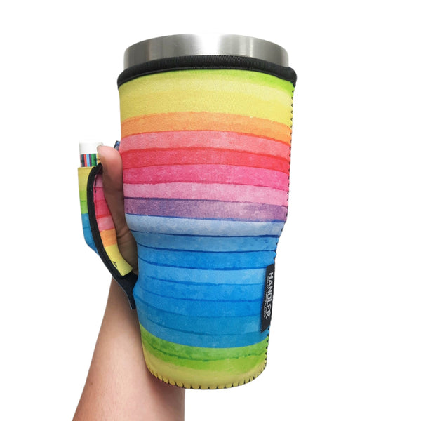 Rainbow 30oz Tumbler Handler™ - Drink Handlers
