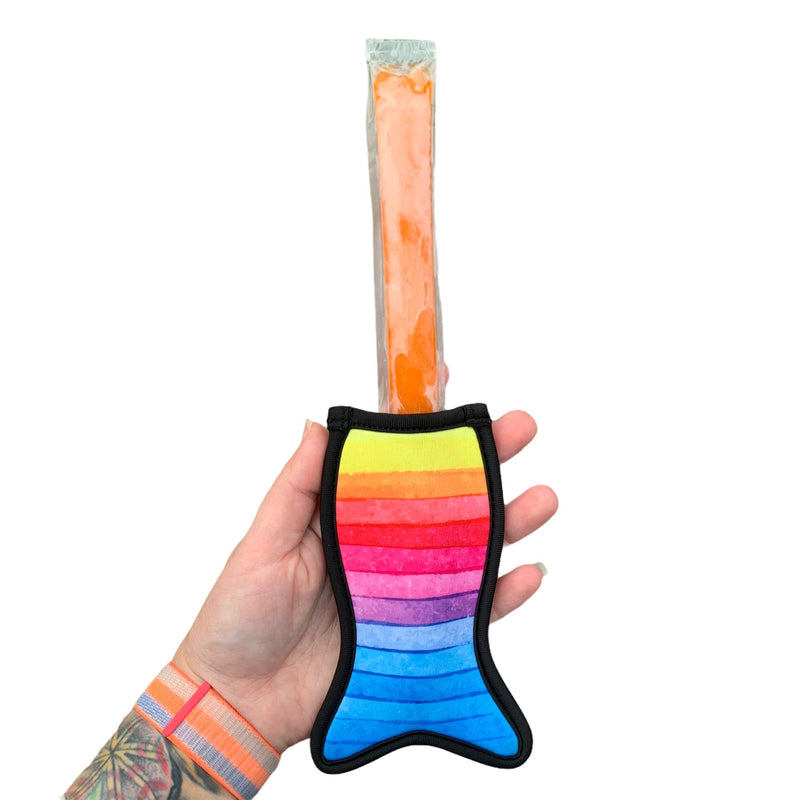 Rainbow Mermaid Icy Pop Holder - Drink Handlers
