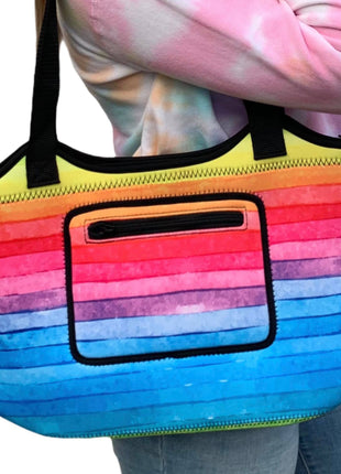 Rainbow Neoprene Tote - Drink Handlers