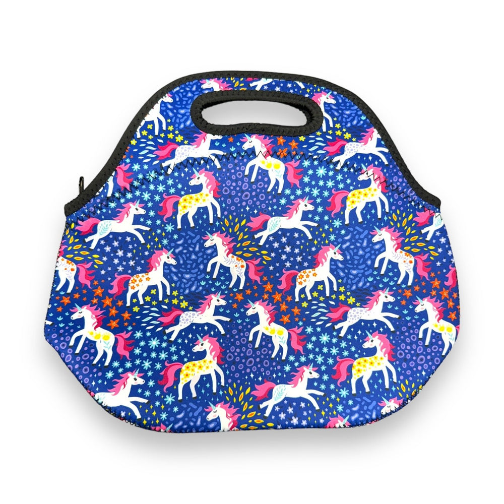 Rainbow Unicorns Lunch Bag Tote - Drink Handlers