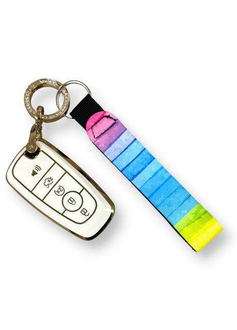 Rainbow Wristlet Keychain - Drink Handlers