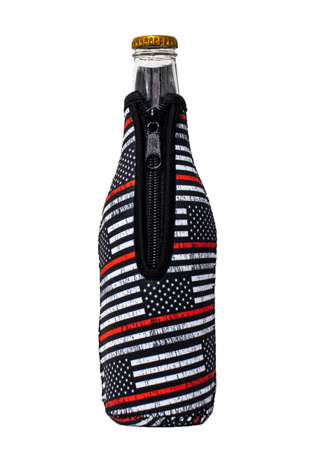 Red Line 12oz Bottleneck Sleeve - Drink Handlers