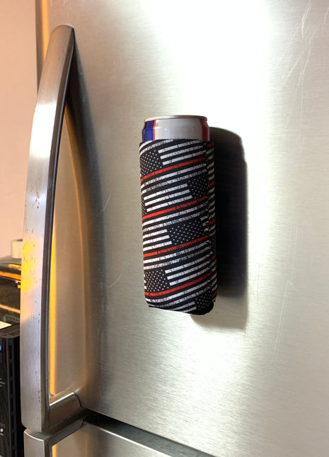 Red Line 12oz Magnetic Slim Can Sleeve - Drink Handlers