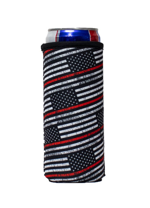 Red Line 12oz Slim Can Sleeve - Drink Handlers