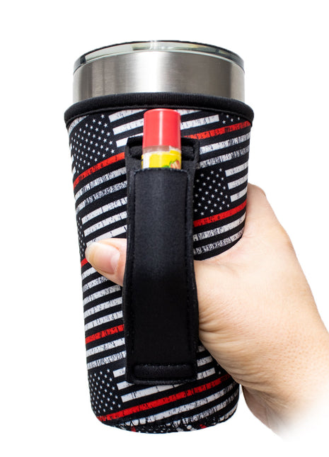 Red Line 20oz Large Coffee / Tea / Tumbler Handler™ - Drink Handlers