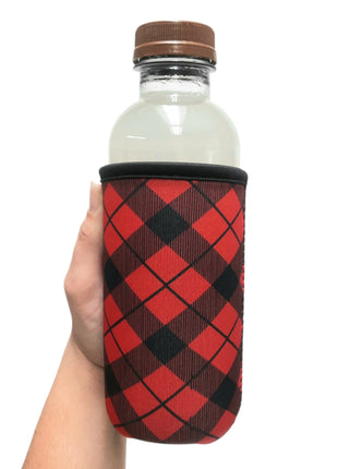 Red Plaid 16oz Can Handler™ - Drink Handlers