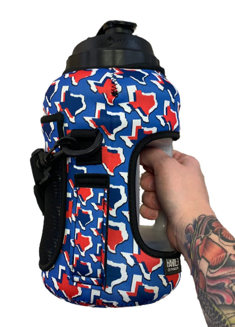 Red White and Texas 1/2 Gallon Jug Carrying Handler™ - Drink Handlers