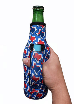 Red White & Texas 12oz Bottleneck Handler™ - Drink Handlers