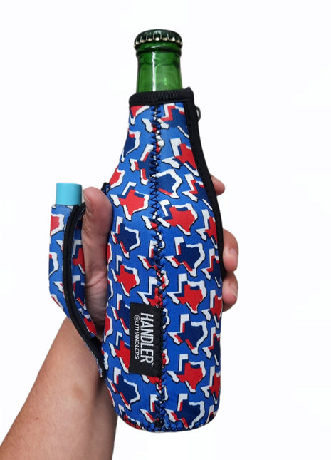 Red White & Texas 12oz Bottleneck Handler™ - Drink Handlers