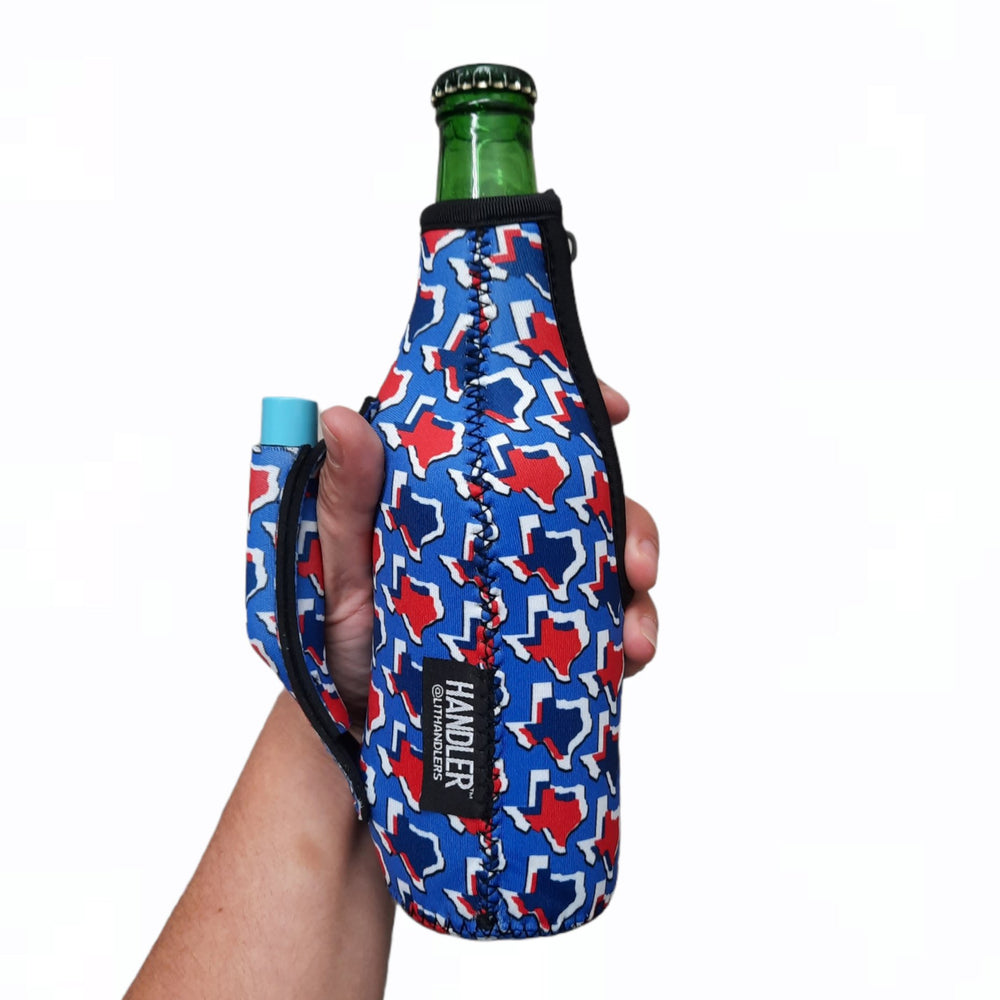 Red White & Texas 12oz Bottleneck Handler™ - Drink Handlers