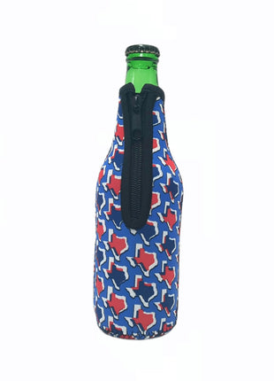 Red White & Texas 12oz Bottleneck Sleeve - Drink Handlers
