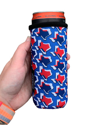 Red White & Texas 12oz Slim Can Handler™ - Drink Handlers