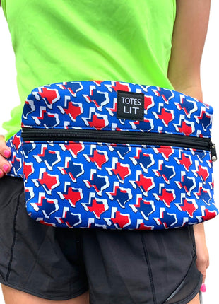 Red White & Texas Fanny Packin' Tote - Drink Handlers