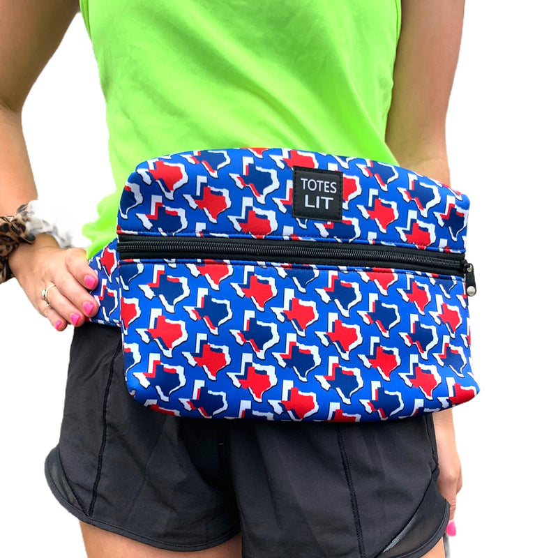 Red White & Texas Fanny Packin' Tote - Drink Handlers