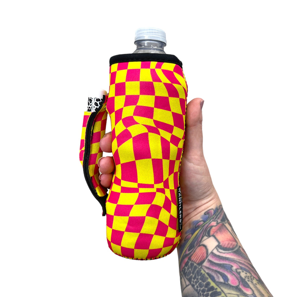Retro Checkerboard 16-24oz Soda & Water Bottle / Tallboy Can Handler™ - Drink Handlers