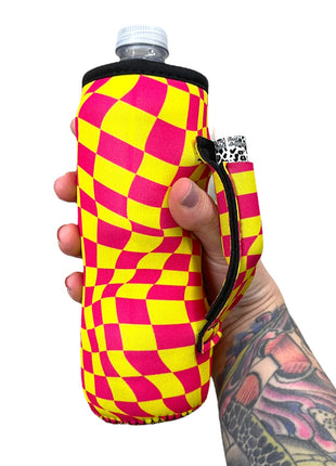 Retro Checkerboard 16-24oz Soda & Water Bottle / Tallboy Can Handler™ - Drink Handlers