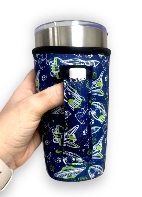 Rocket Ships 20oz Large Coffee / Tea / Tumbler Handler™ - Drink Handlers