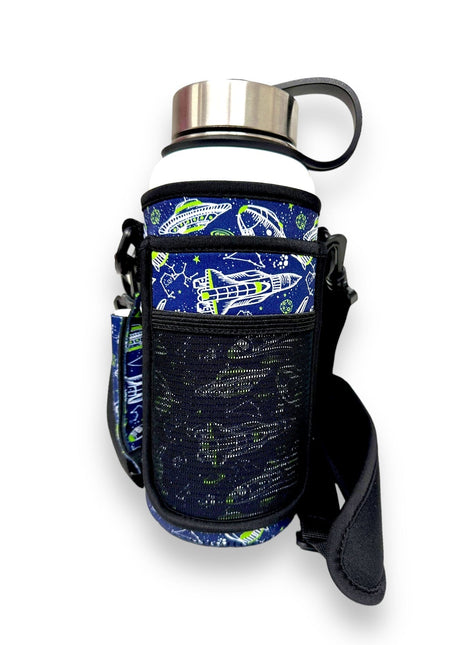Rocket Ships 30-40oz Tumbler Handler™ With Carrying Strap - Drink Handlers