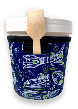 Rocket Ships Pint Size Ice Cream Handler™ - Drink Handlers