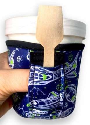 Rocket Ships Pint Size Ice Cream Handler™ - Drink Handlers
