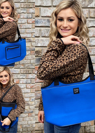 Royal Blue Neoprene Tote - Drink Handlers