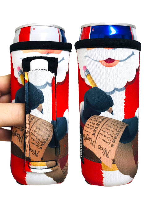Santa's List 12oz Slim Can Handler™ - Drink Handlers