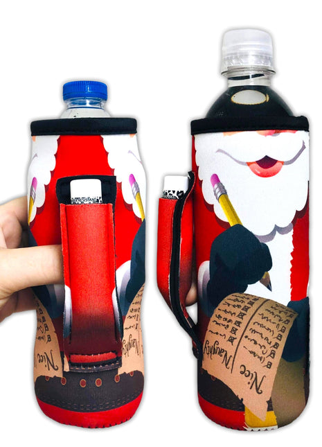 Santa's List 16-24oz Soda & Water Bottle / Tallboy Can Handler™ - Drink Handlers